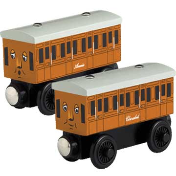 Annie & Clarabel Wooden Cars